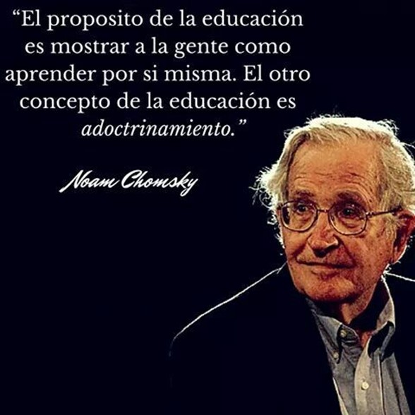 Los propósitos de la educación, según Chomsky