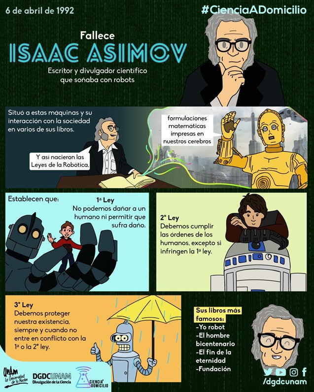 Las tres leyes de Asimov, para los robots e Inteligencias artificiales 