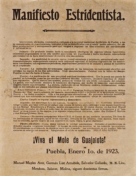 Manifiesto Estridentista